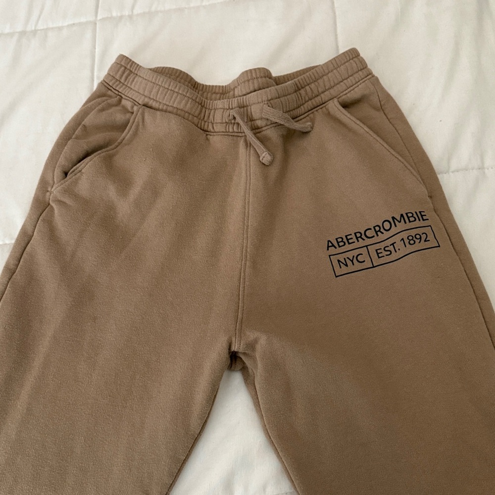 A&F Brown Fleece Joggers